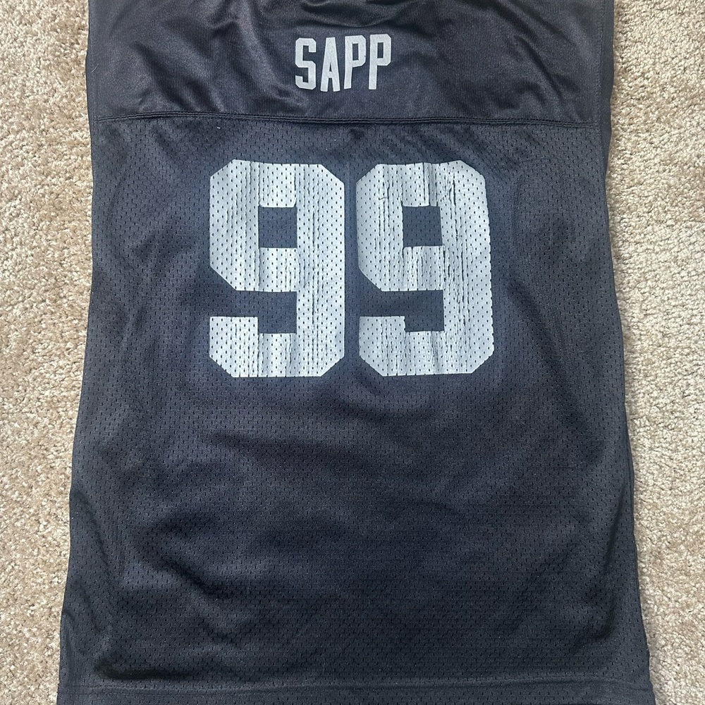 NFL Reebok Warren Sapp youth jersey XL vintage raiders